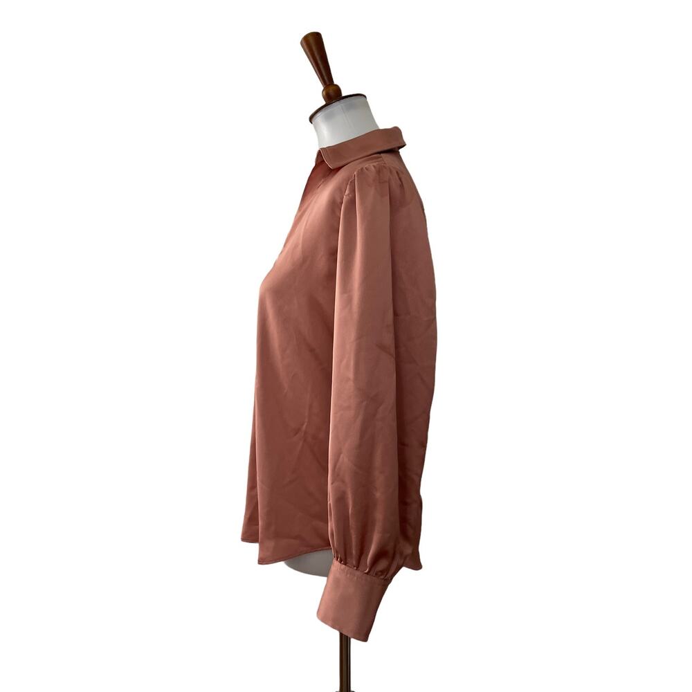 J Crew Womens Collared Pullover Top Long Sleeve Pink XS - Picture 4 of 7